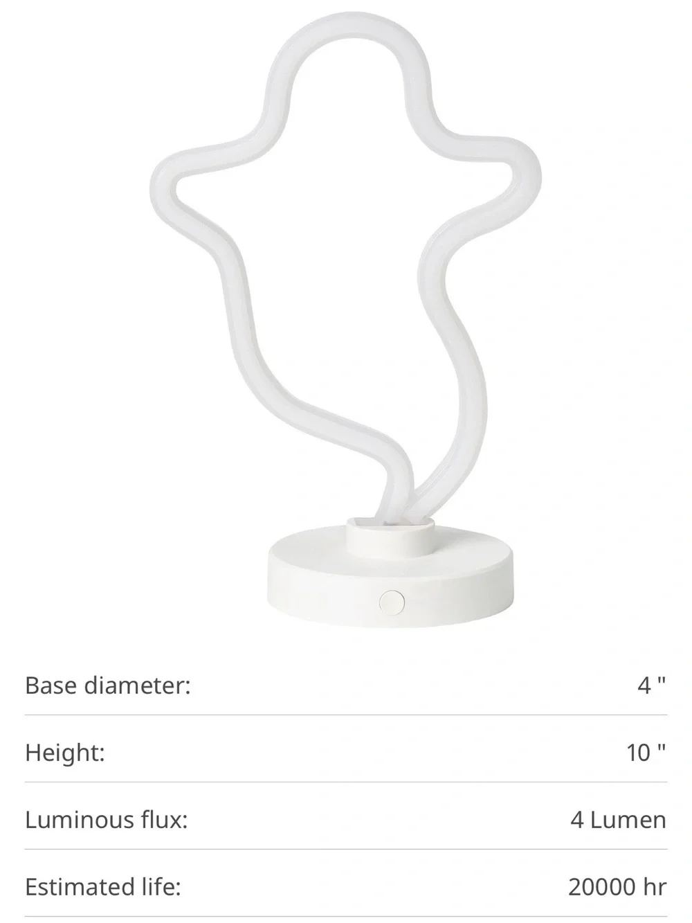 IKEA Kustfyr Ghost LED Table Lamp